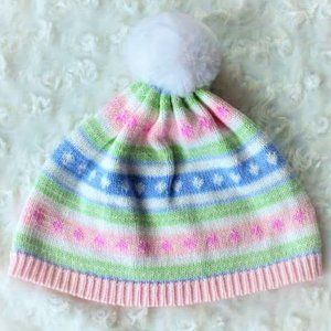 Gymboree Puppy Princess Fair Isle Sweater Hat